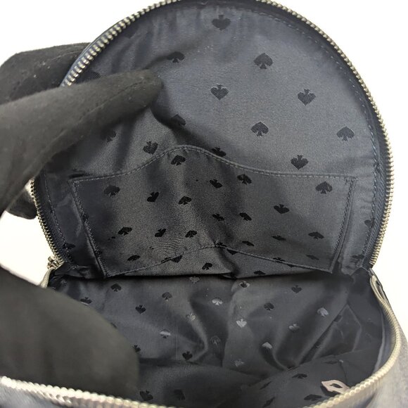 KATE SPADE Leather Mini Backpack Navy Blue - Picture 10 of 15